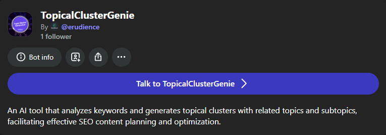 Topic Cluster Generator